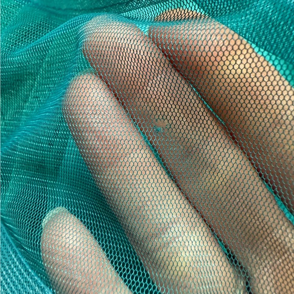 Betsey Johnson tulle and faux leather strapless mini dress - Picture 10 of 12